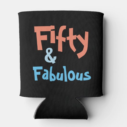 Koelbox van 50 en Fabulous Birthday Blikjeskoeler (Achterkant)
