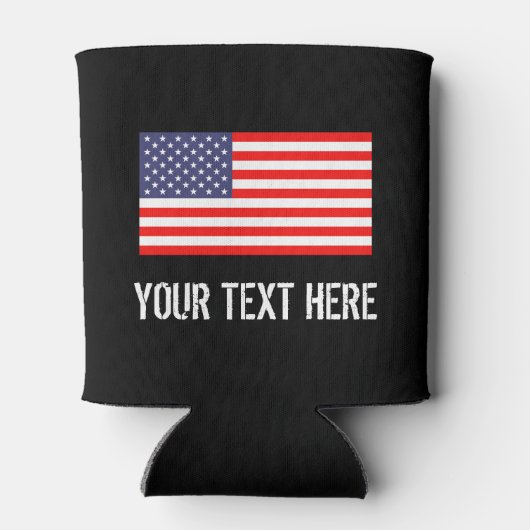 Koelbox van de Amerikaanse patriottische vlag | Pe Blikjeskoeler (Achterkant)