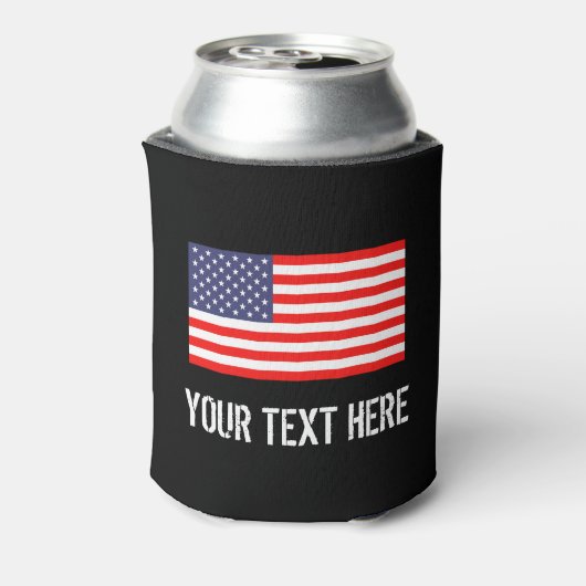 Koelbox van de Amerikaanse patriottische vlag | Pe Blikjeskoeler (Blikje Achterkant)