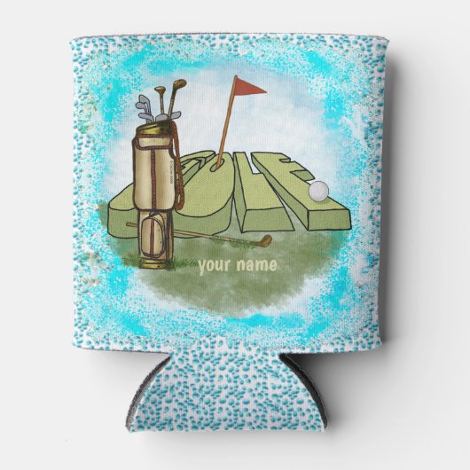 Koelbox van de golfdag blikjeskoeler (Voorkant)