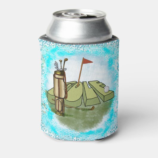 Koelbox van de golfdag blikjeskoeler (Blikje Achterkant)