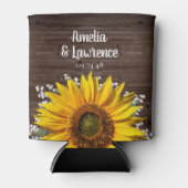 Koelbox van de Rustige Zonnebloem Blikjeskoeler (Voorkant)