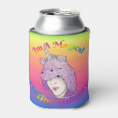 Koelbox van de Unicorn van de Magical Fluffin Blikjeskoeler (Blikje Voorkant)