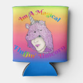 Koelbox van de Unicorn van de Magical Fluffin Blikjeskoeler (Voorkant)