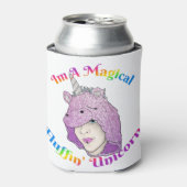 Koelbox van de Unicorn van de Magical Fluffin Blikjeskoeler (Blikje Voorkant)