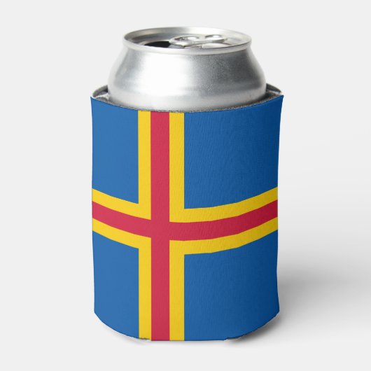 Koelbox van de vlag van de Ålandseilanden Blikjeskoeler (Blikje Voorkant)