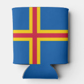 Koelbox van de vlag van de Ålandseilanden Blikjeskoeler (Achterkant)