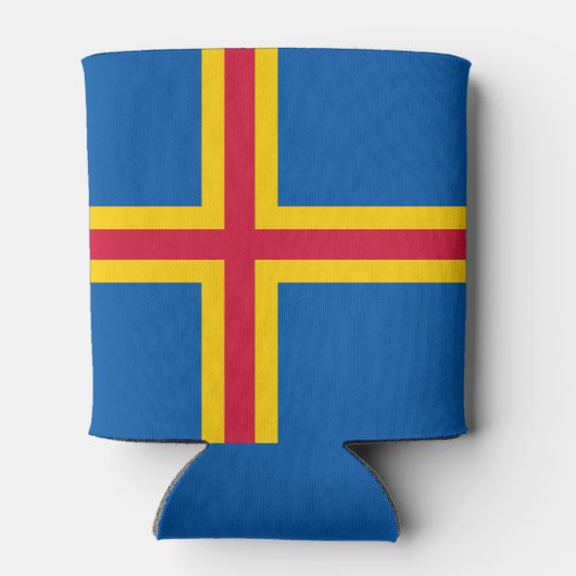 Koelbox van de vlag van de Ålandseilanden Blikjeskoeler (Achterkant)