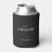 Koelbox van Groom Wedding Bachelor Custom Mannen Blikjeskoeler (Blikje Voorkant)
