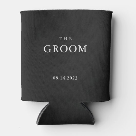 Koelbox van Groom Wedding Bachelor Custom Mannen Blikjeskoeler (Voorkant)