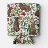 Koelbox van konijnen en bossen blikjeskoeler (Voorkant)