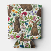 Koelbox van konijnen en bossen blikjeskoeler (Achterkant)