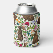 Koelbox van konijnen en bossen blikjeskoeler (Blikje Achterkant)