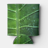 Koelbox van leder- en waterdruppels blikjeskoeler (Voorkant)