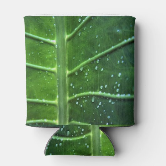 Koelbox van leder- en waterdruppels blikjeskoeler (Achterkant)