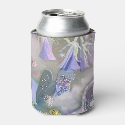 Koelbox van rode hond en vlindervis blikjeskoeler (Blikje Voorkant)