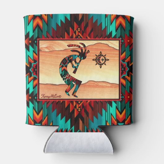 Koelbox van Southwest Kokopelli Blikjeskoeler (Achterkant)