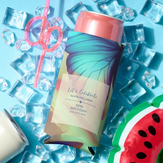 Koelbox van vlinder seltzer blikjeskoeler (Insitu Zomer)