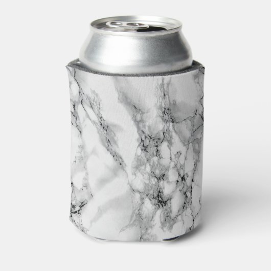 Koelbox van wit marmer blikjeskoeler (Blikje Achterkant)