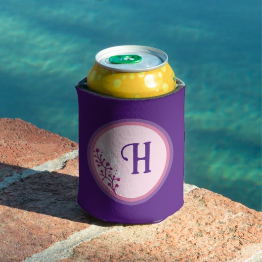 Koelbox - Voeg je initiaal toe - Paarse Blikjeskoeler (Insitu Zwembad)