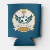 Koelbox - Voetbal - Gepersonaliseerd - Naam toevoe Blikjeskoeler (Voorkant)