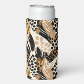 Koelbox voor afdrukken van luipaard seltzer blikjeskoeler (Seltzer Voorkant)