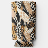 Koelbox voor afdrukken van luipaard seltzer blikjeskoeler (Voorkant)