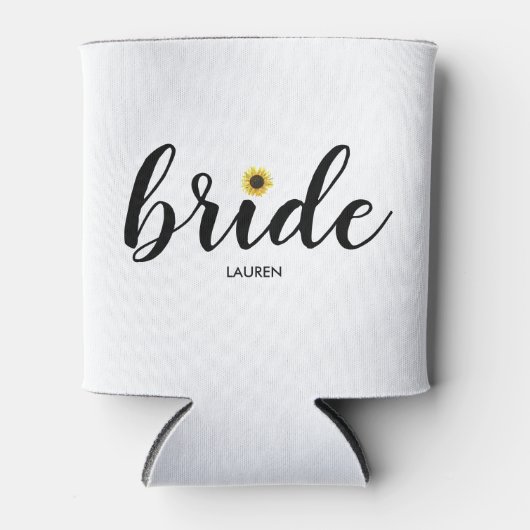 Koelbox voor gepersonaliseerde zonnebloempitten blikjeskoeler (Voorkant)