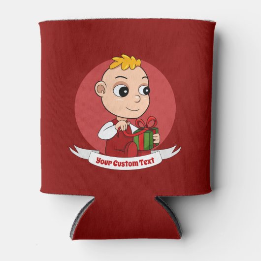 Koelbox voor kerstbaby blikjeskoeler (Voorkant)