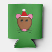 Koelbox voor prettige kerstmuis blikjeskoeler (Voorkant)