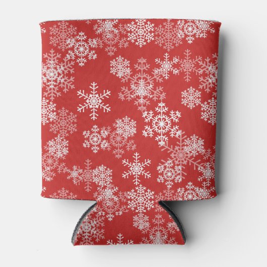 Koelbox voor vakantiewintervlokken blikjeskoeler (Voorkant)