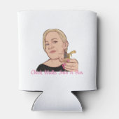 Koelbox - WITTE/PINK Blikjeskoeler (Achterkant)