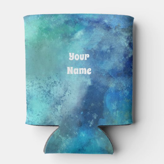 Koelbox - Zeemeermin op Heart Aqua Blikjeskoeler (Achterkant)