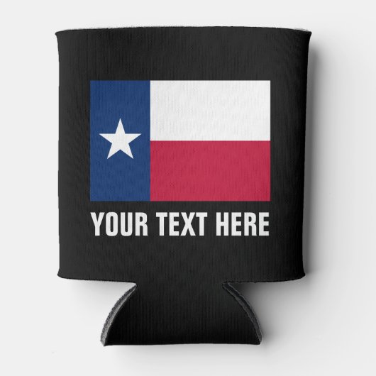 Koelboxxen met Texaanse vlag | Texaanse bierhouder Blikjeskoeler (Voorkant)