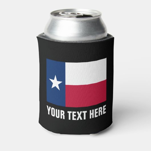 Koelboxxen met Texaanse vlag | Texaanse bierhouder Blikjeskoeler (Blikje Achterkant)