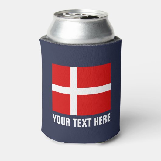 Koelboxxen onder Deense vlag | Denemarken icoon bi Blikjeskoeler (Blikje Achterkant)