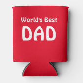 Koelboxxen/Rood/Beste DAD ter wereld Blikjeskoeler (Voorkant)