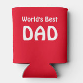 Koelboxxen/Rood/Beste DAD ter wereld Blikjeskoeler (Achterkant)