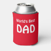 Koelboxxen/Rood/Beste DAD ter wereld Blikjeskoeler (Blikje Achterkant)