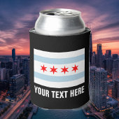 Koelboxxen van de Chicago-vlag | Aangepaste bierho Blikjeskoeler