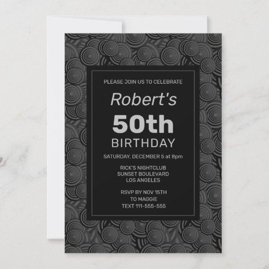 Koelcirkels 50e uitnodiging op zaterdag (Voorkant)