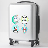Koeldieren Sticker (Koffer)