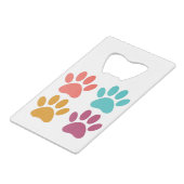 Koeldoekjes Creditkaart Flessenopener (Voorkant Gekanteld)