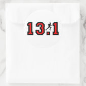 Koele 13.1 halve marathon ronde sticker (Tas)