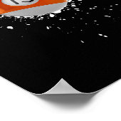 Koele 13-ball Thirteen Pool Biljart Paint Splatte Poster (Hoek)