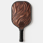 Koele 3D koperen metalen gesmolten golf Initialen Pickleball Paddle (Achterkant)