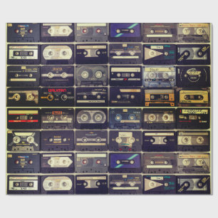 Koele 80s vintage cassette cadeaupapier