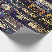 Koele 80s vintage cassette cadeaupapier (Hoek)