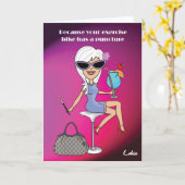 Koele aangepaste de groetkaart van de Cocktail Kaart (Gele Bloem)