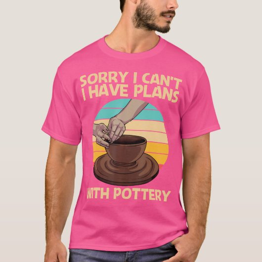 Koele Aardewerk Keramische Pot Lover T-shirt (Voorkant)